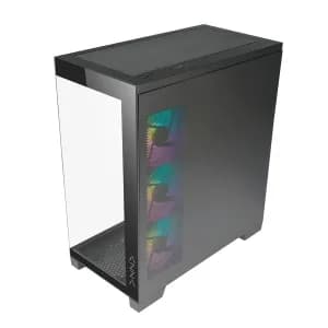 CASE AZZA COVE AZ-570B Gaming Vidrio-Templado 7Slots 4 Ven. 2USB3.0 USB-C RGB Mid Tower Black — imagen 4