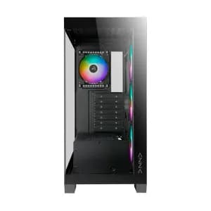 CASE AZZA COVE AZ-570B Gaming Vidrio-Templado 7Slots 4 Ven. 2USB3.0 USB-C RGB Mid Tower Black — imagen 3