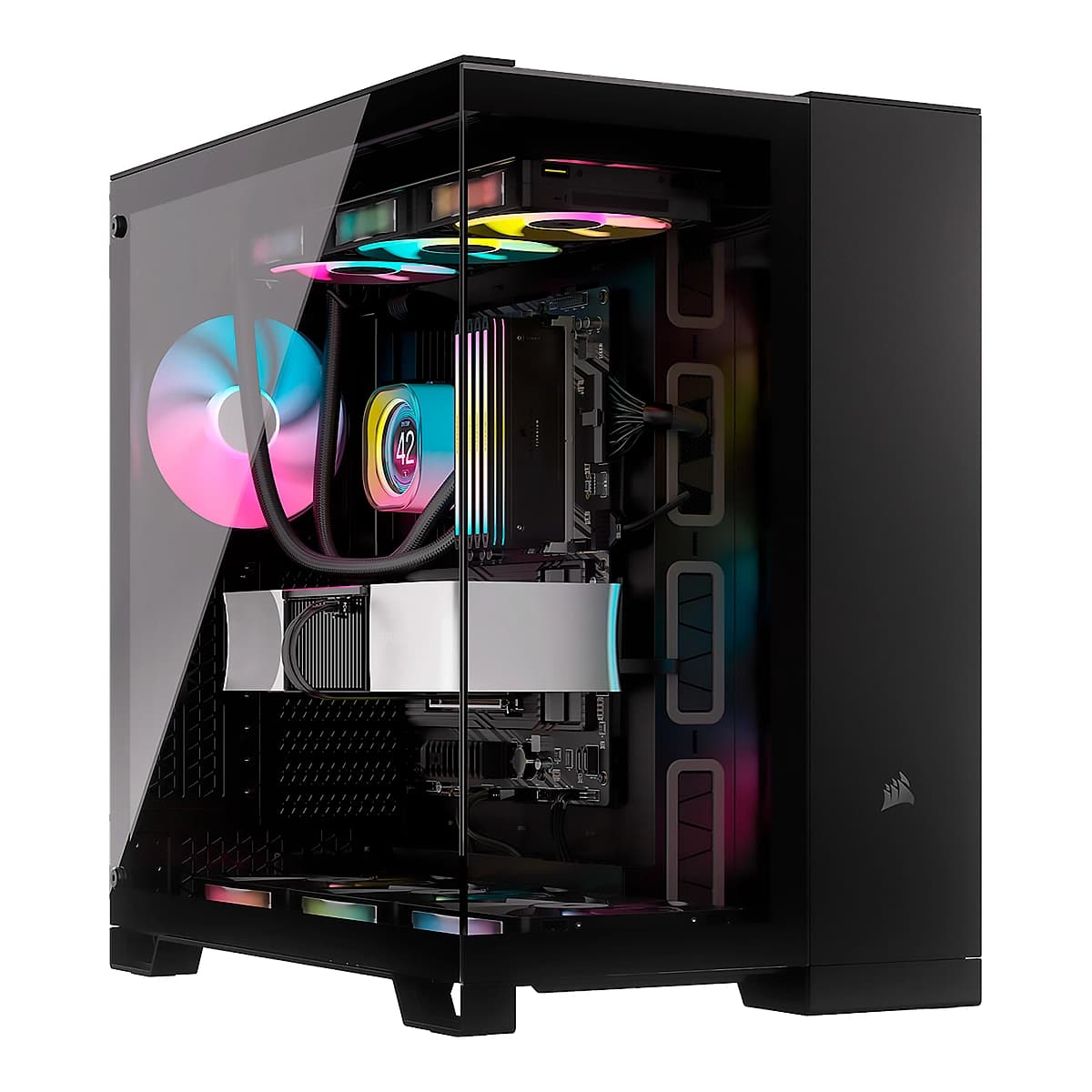 CASE CORSAIR ATX iCUE LINK 6500X RGB 3VEN. SYSTEM-HUB DOS-CAMARAS Black — imagen 5