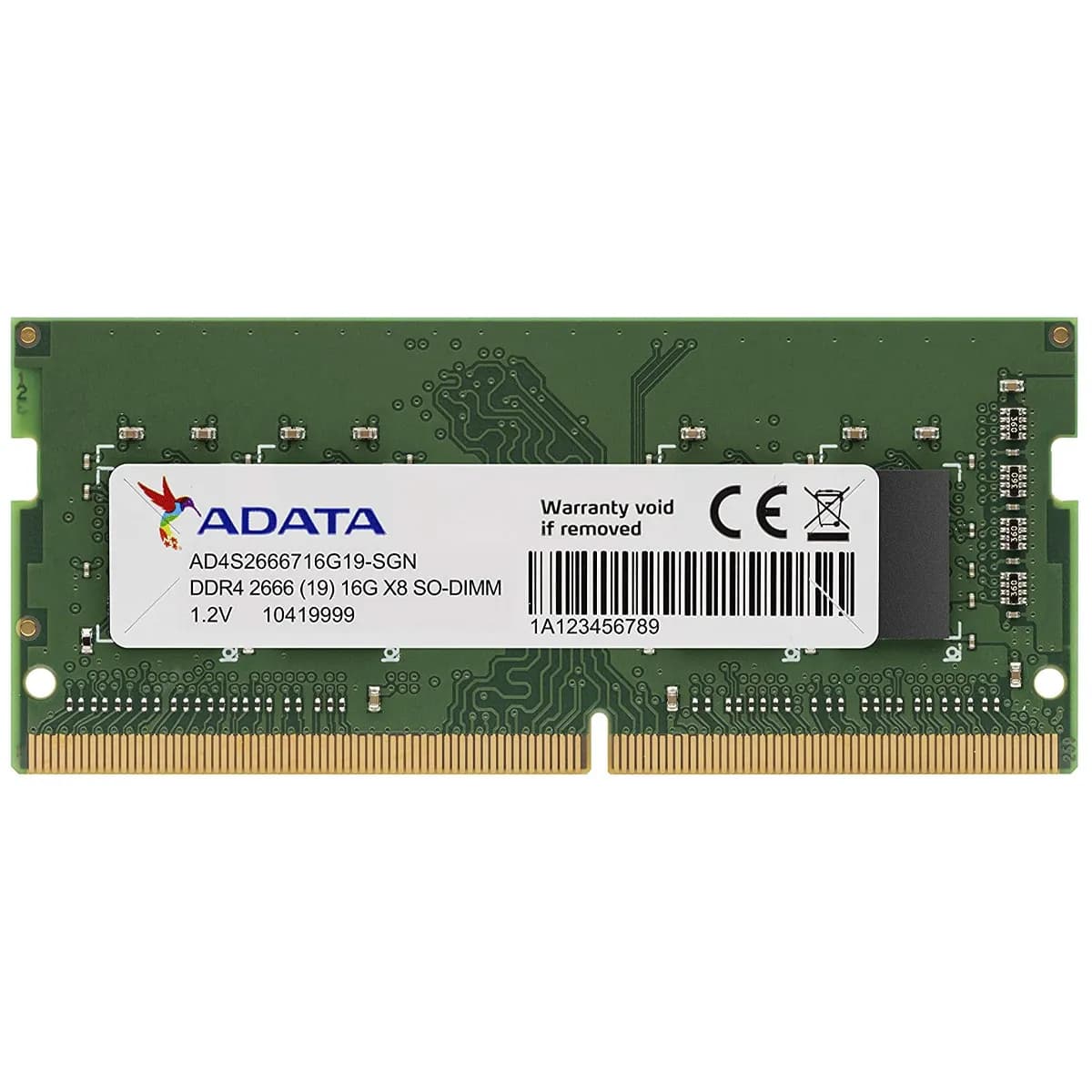 SO-DIMM ADATA 16GB PC-2666 DDR4 SINGLE TRAY SO-DIMM2666X816GBI — imagen 4