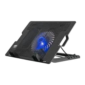 COOLING FAN 2-USB 1-VENTILADOR 5-NIVELES NEGRO — imagen 1