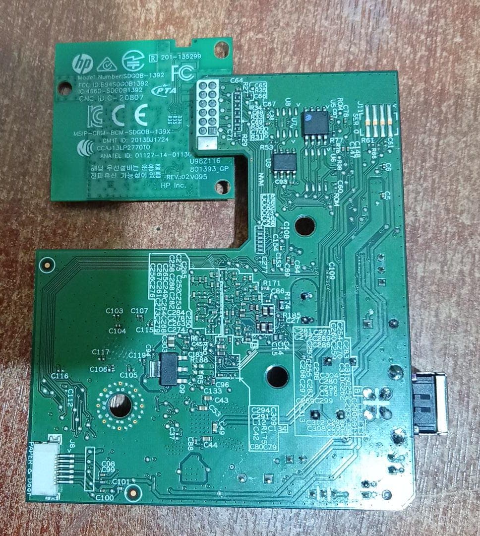 Placa Formatter HP Z4B55-60018 con Módulo WiFi Bluetooth 1150-7969 Original / Usada — imagen 2