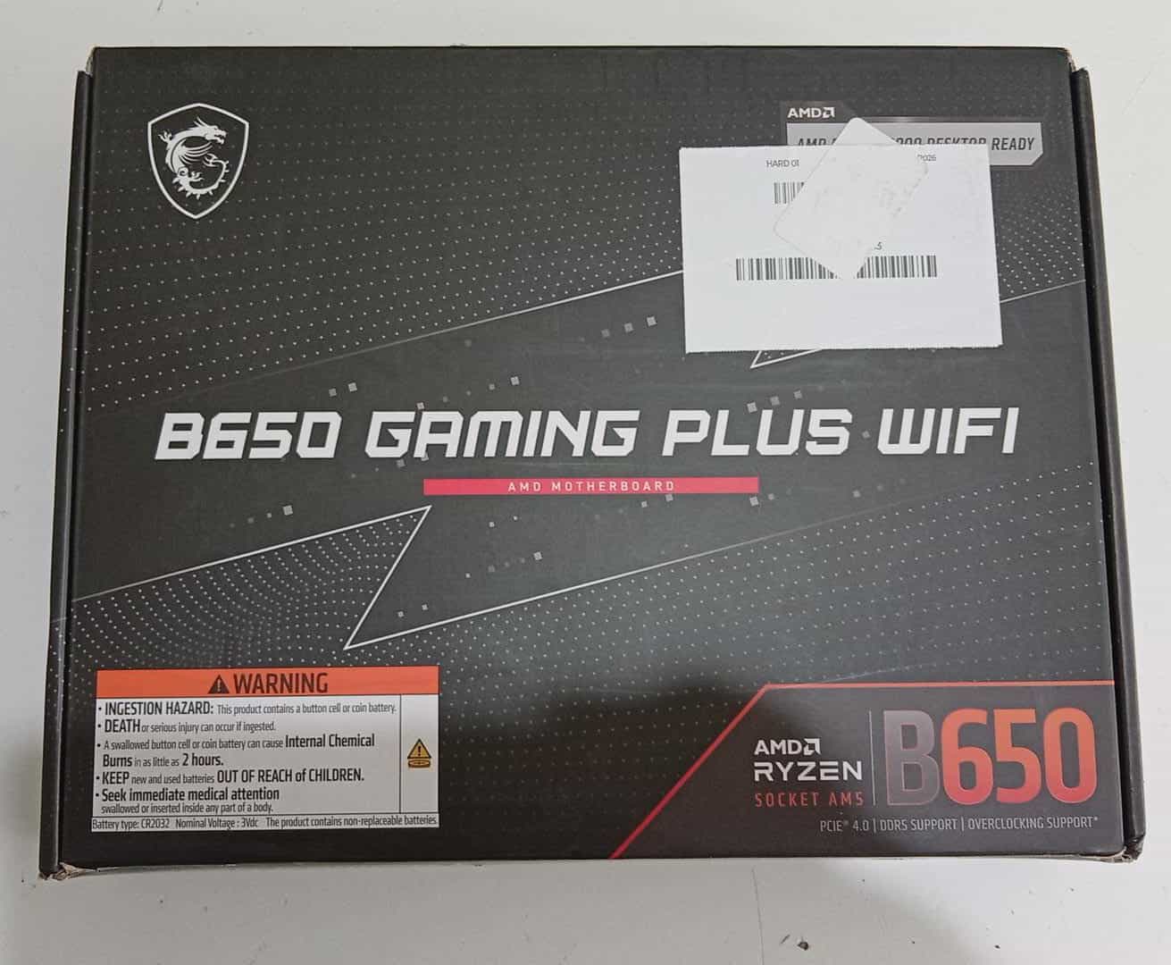 Placa Madre MSI B650 Gaming Plus WiFi AM5 DDR5 ATX WiFi 6E Nueva