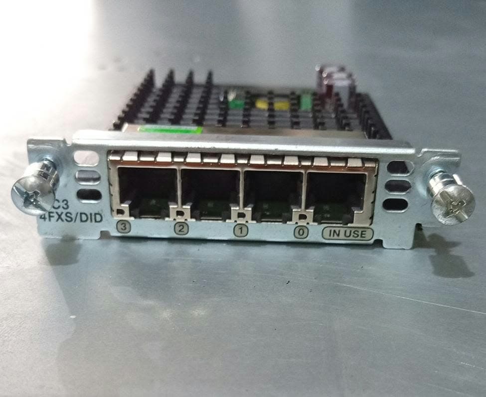 Tarjeta de Voz Cisco VIC3-4FXS/DID 4 Puertos RJ11 FXS/DID para Router ISR – Usada — imagen 3