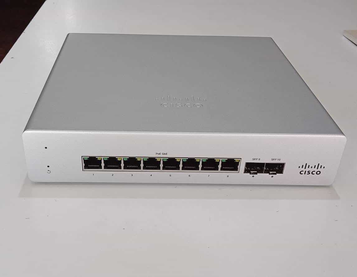 Switch Cisco Meraki MS120-8FP Gigabit PoE+ 124W