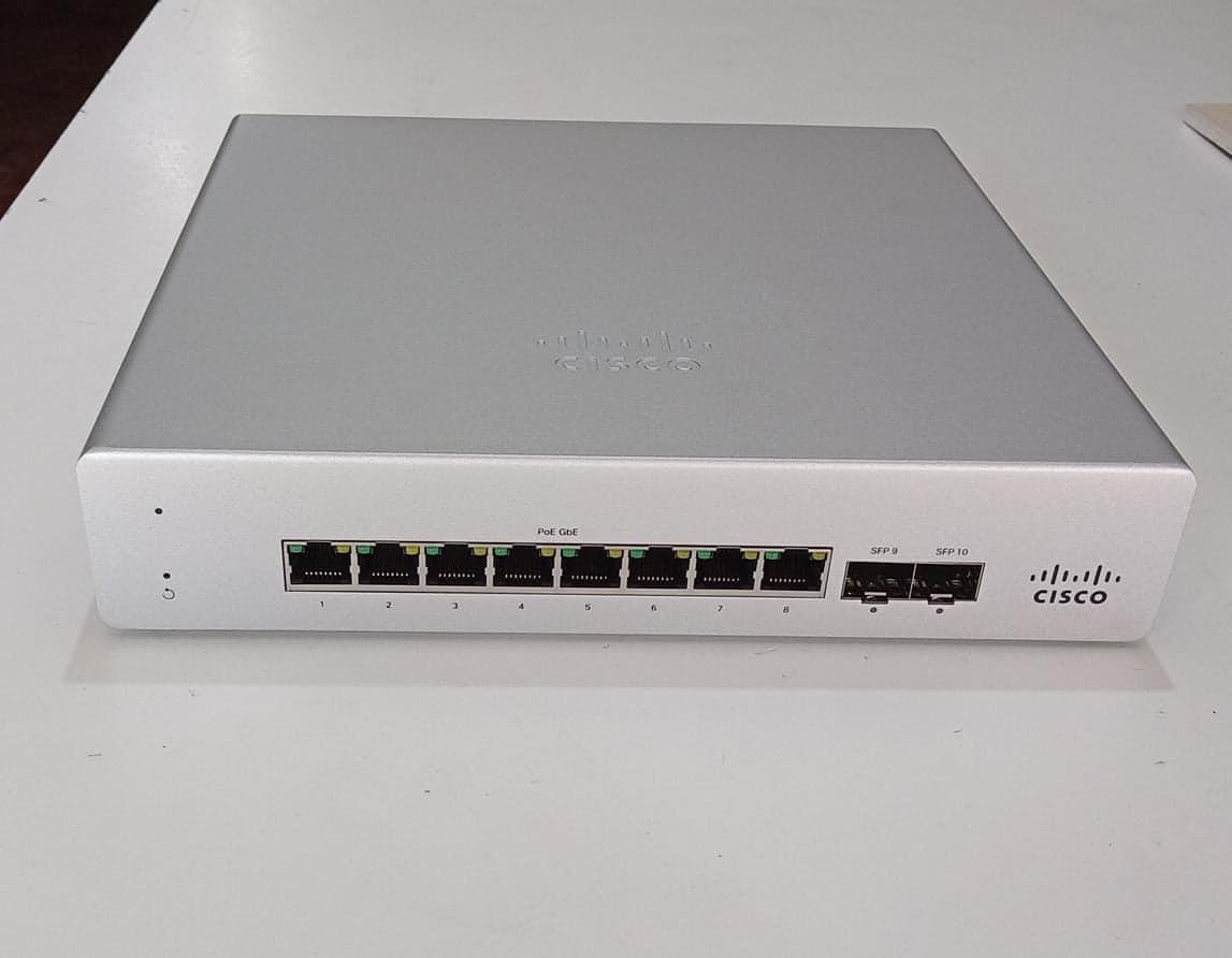 Switch Cisco Meraki MS120-8FP Gigabit PoE+ 124W — imagen 1