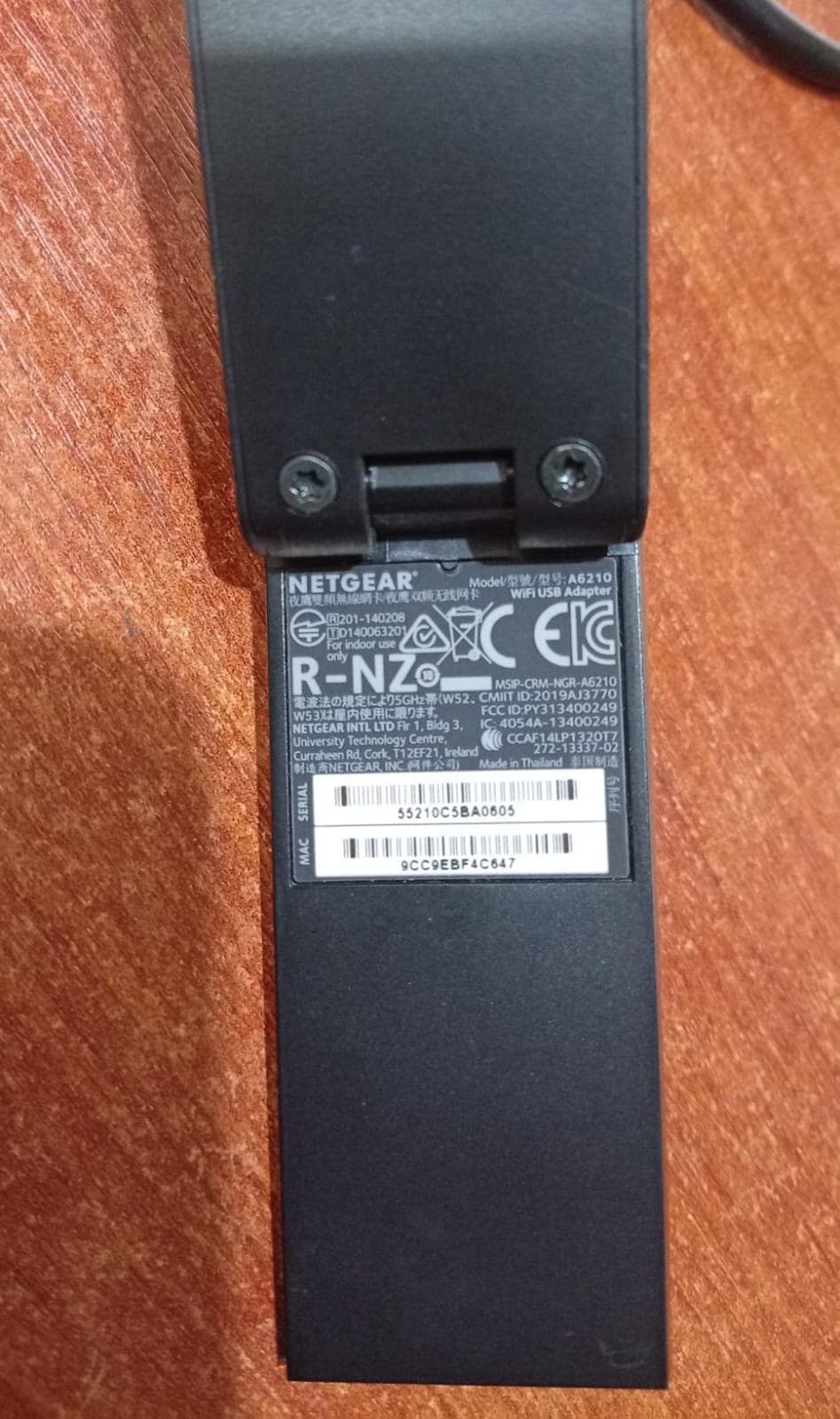 Adaptador WiFi USB Netgear A6210 AC1200 Dual Band USB 3.0 con Base / Usado — imagen 3