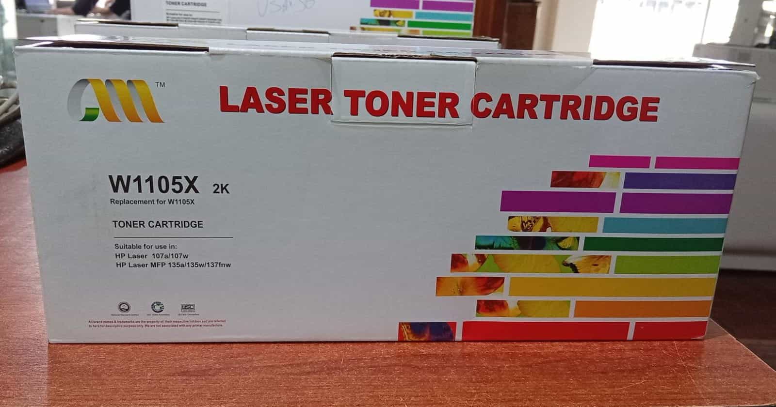 Tóner Compatible W1105X 2K Negro para HP Laser 107A 107W 135A 135W 137FNW – Usado
