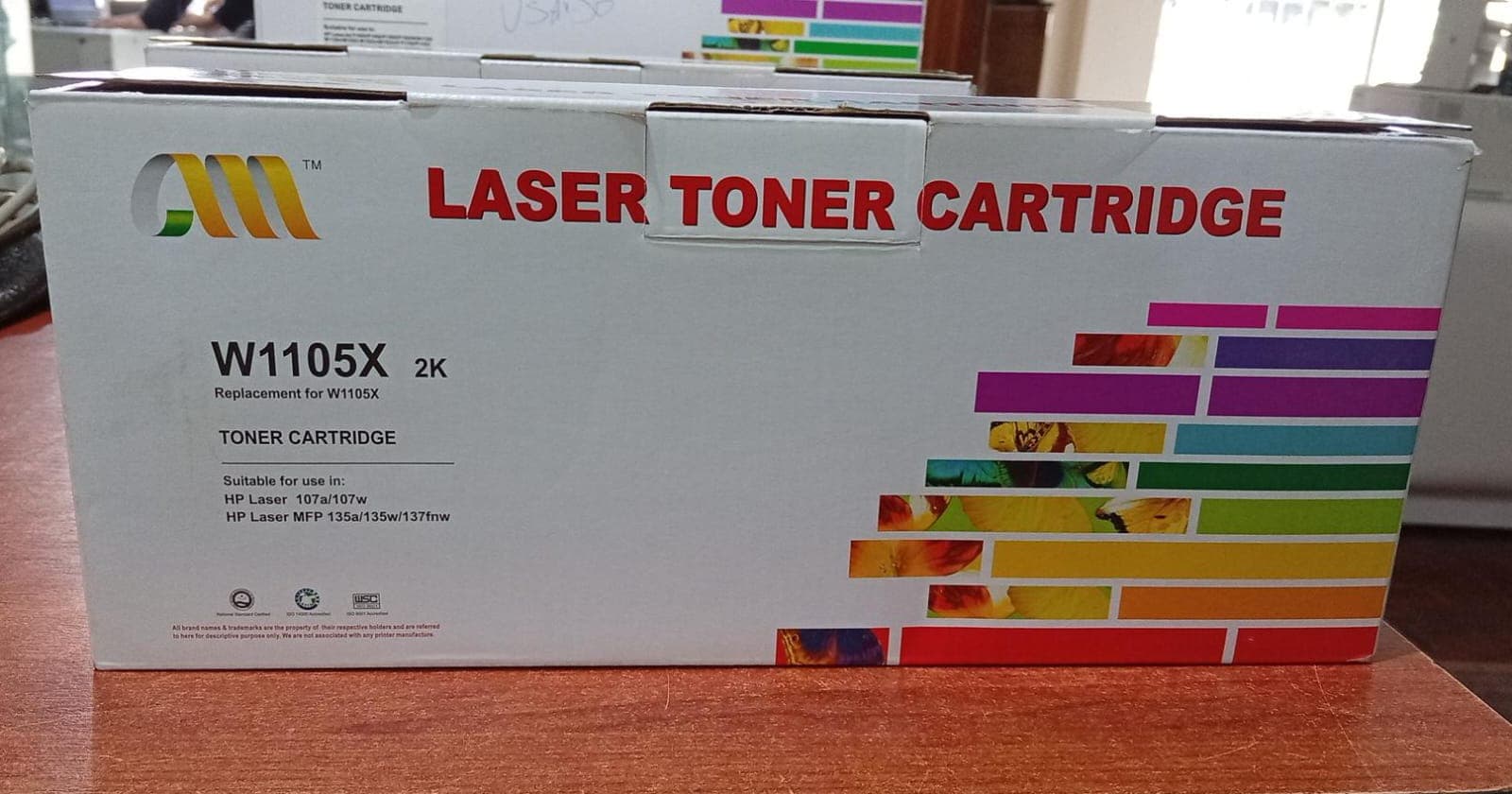 Tóner Compatible W1105X 2K Negro para HP Laser 107A 107W 135A 135W 137FNW – Usado — imagen 1