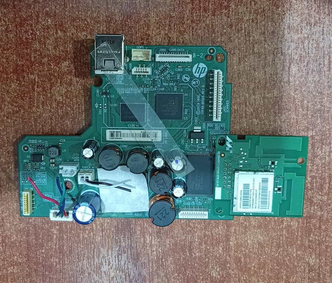 Placa Lógica de impresora HP Y0F69-60005 con Módulo WiFi VCVRA-1712 HPPN 0960-4034 / Usada