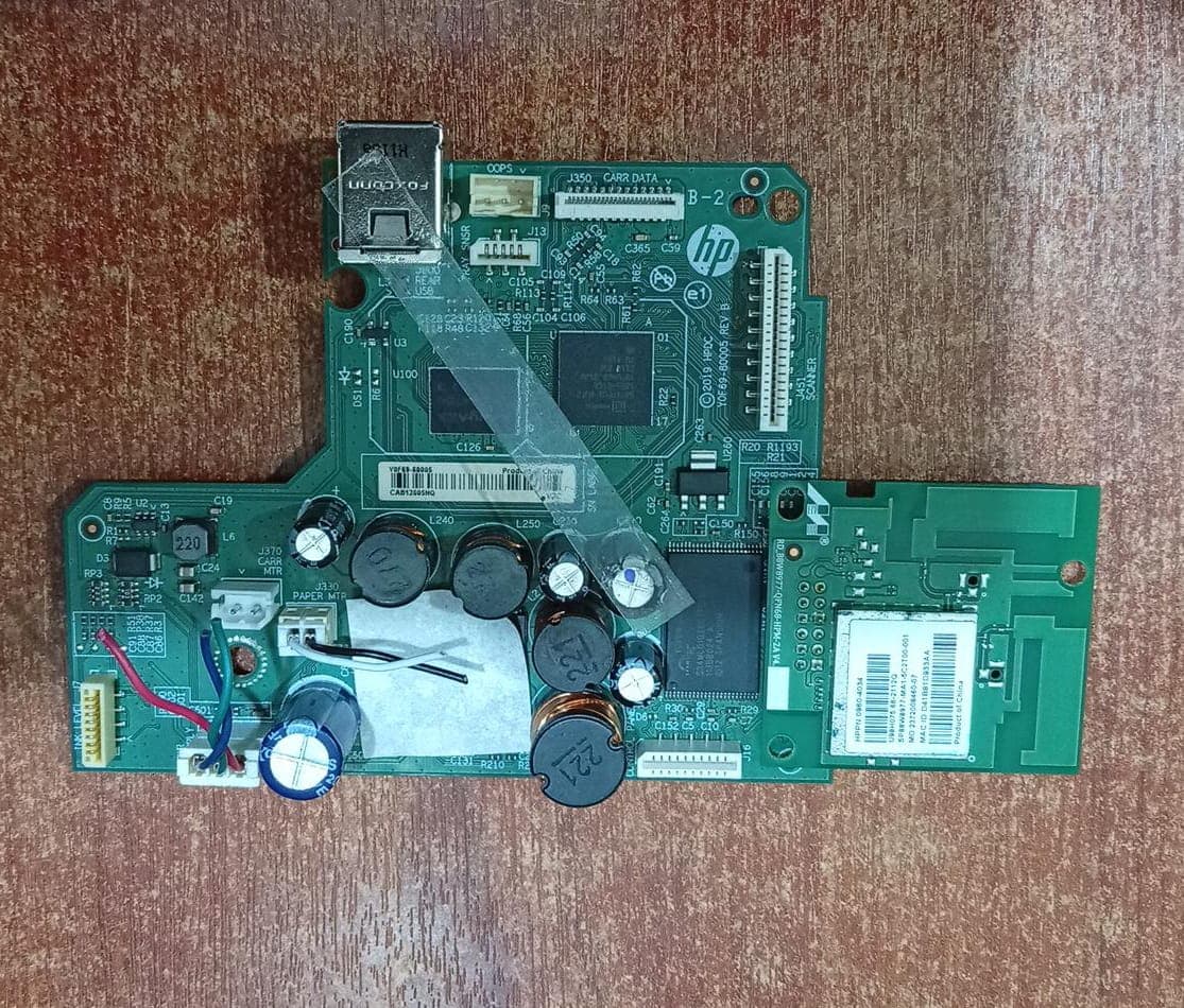 Placa Lógica de impresora HP Y0F69-60005 con Módulo WiFi VCVRA-1712 HPPN 0960-4034 / Usada — imagen 1