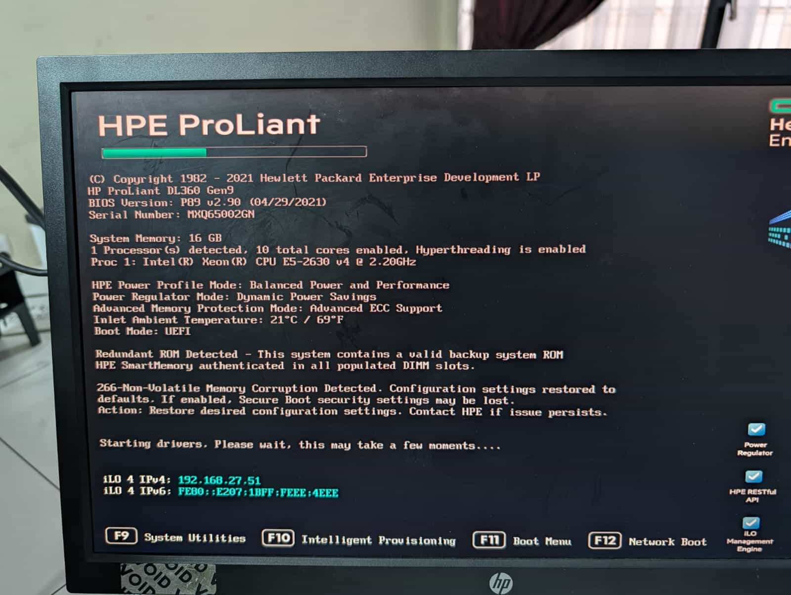 Servidor HPE ProLiant DL360 Gen9 Xeon E5-2630 v4 16GB RAM 2x600GB SAS 10K Enterprise / Usado