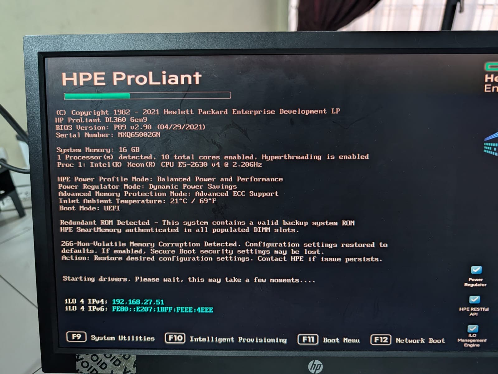Servidor HPE ProLiant DL360 Gen9 Xeon E5-2630 v4 16GB RAM 2x600GB SAS 10K Enterprise / Usado — imagen 1
