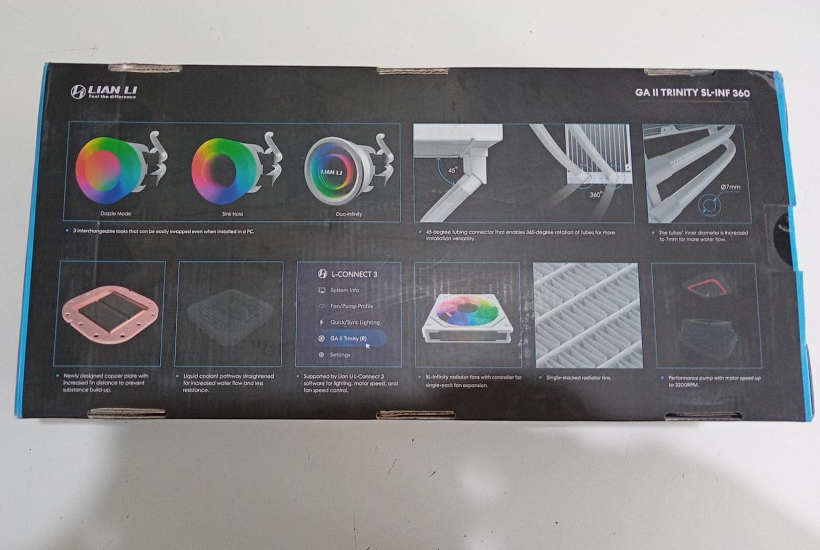 Enfriamiento Líquido LIAN LI Galahad II Trinity SL-INF 360 Blanco ARGB AIO 360mm - NUEVO — imagen 2