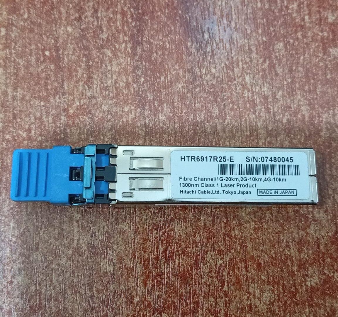 Transceptor Hitachi SFP Fibre Channel 1/2/4Gbps 1300nm 10km HTR6917R25-E Long Wave / Seminuevo — imagen 1