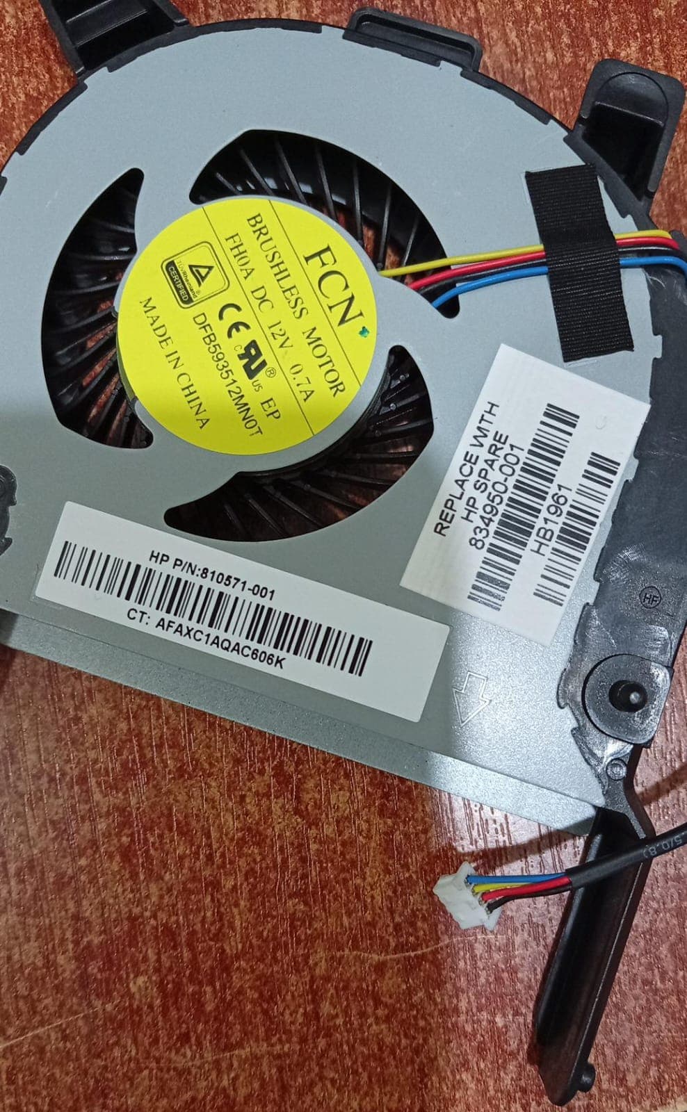 Ventilador CPU HP EliteDesk 800 G2 / ProDesk 400 - 600 G2 12V 0.7A / Seminuevo — imagen 3