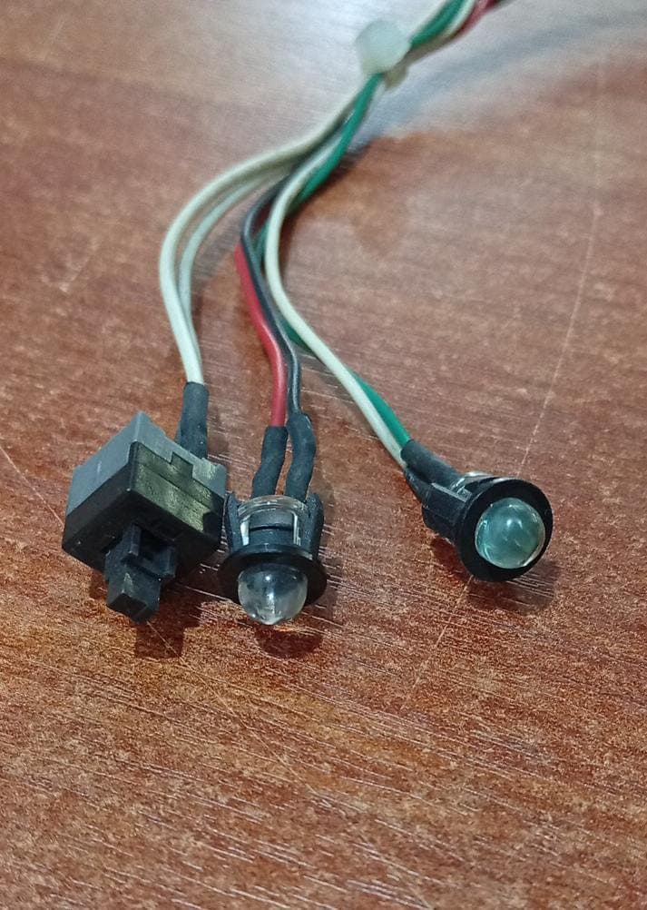 Cable Panel Frontal HP 4N949-01 Original Power Switch + LEDs HP Compaq dc5800 / HP ProLiant - Usado — imagen 2