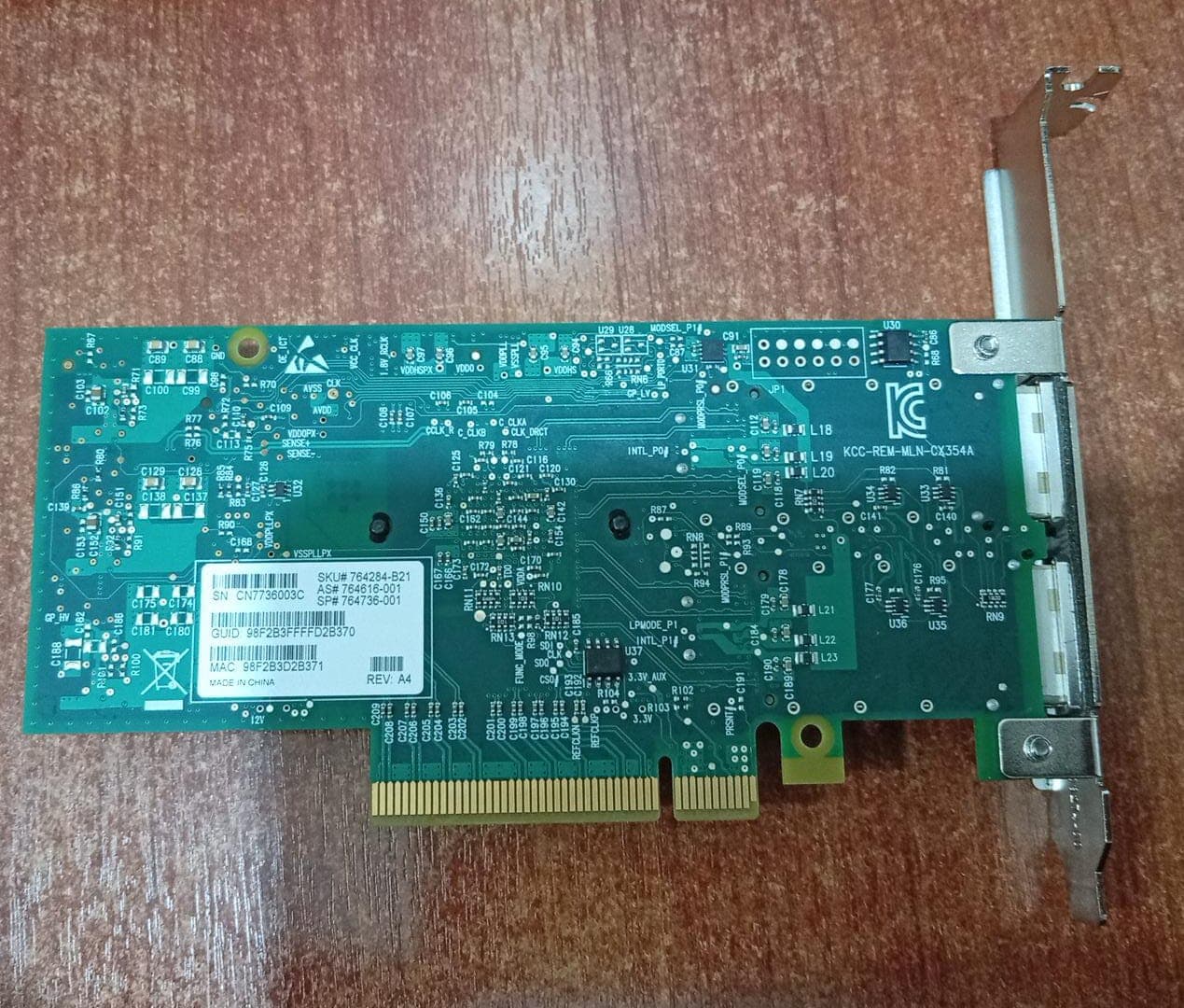 Tarjeta de Red HPE InfiniBand FDR/Ethernet 544+ QSFP Dual Puerto PCIe 3.0 40Gb/10Gb 764284-B21 Nueva — imagen 2