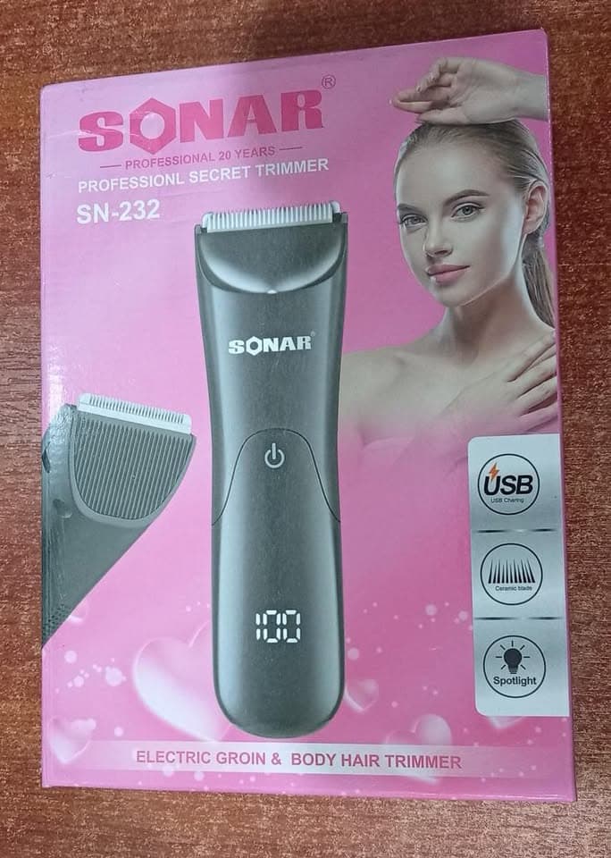 4 Afeitadoras Recortadora Corporal Sonar SN-232 Recargable USB 6000RPM Nuevo — imagen 3