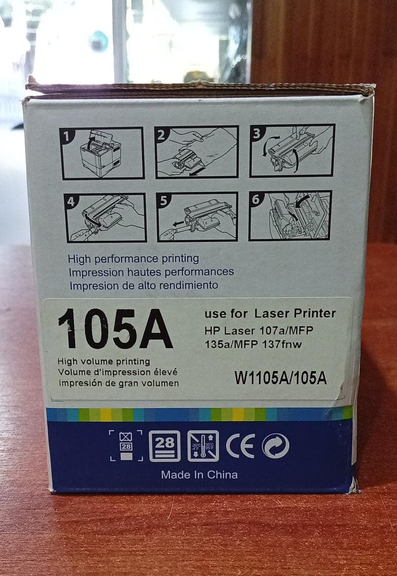 Tóner para HP 105A W1105A Negro para HP Laser 107a 107w 135a 135w MFP 137fnw / Usado — imagen 3