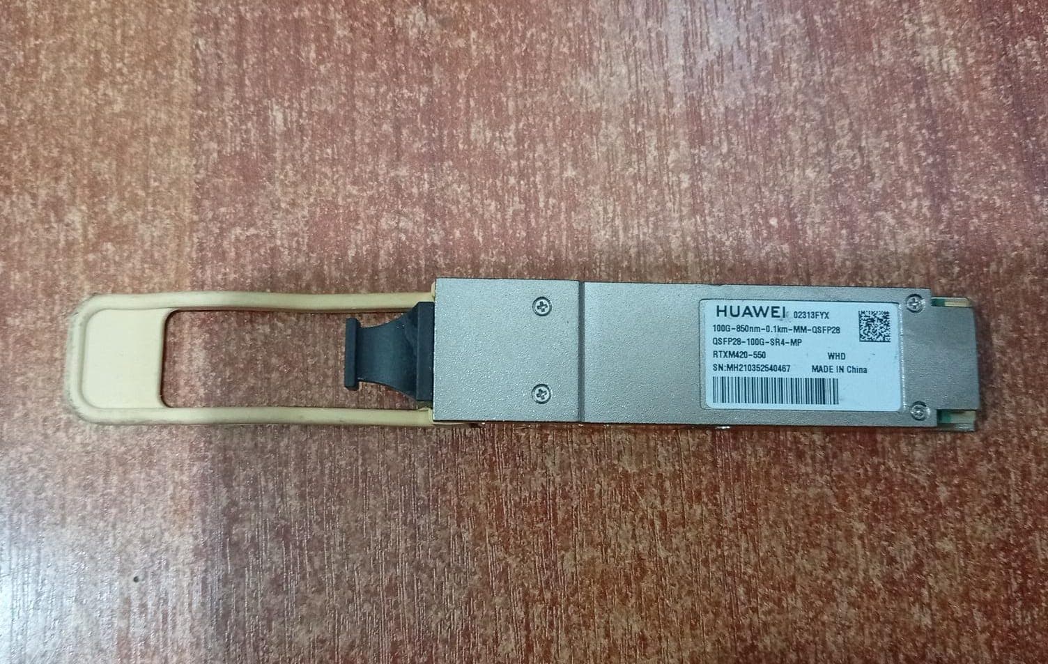 Transceptor Óptico HUAWEI 02313FYX QSFP28 100G SR4 850nm MPO RTXM420-550 / Seminuevo — imagen 1