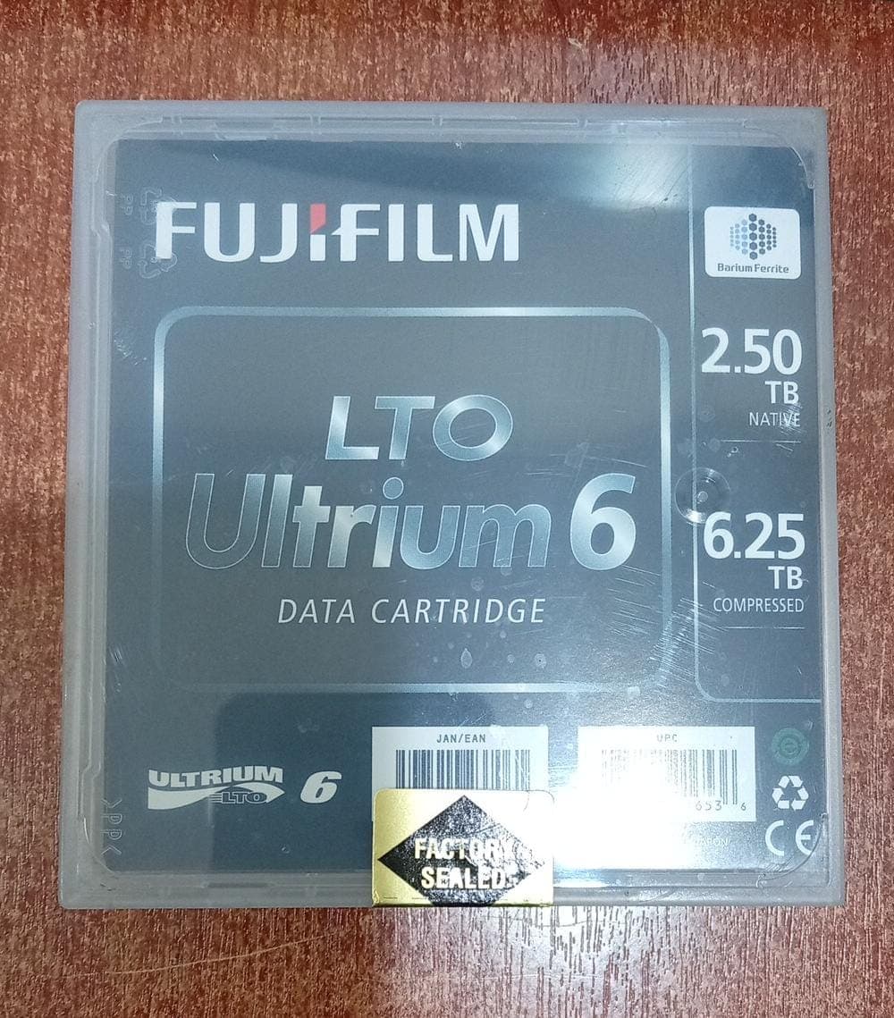 Fujifilm LTO Ultrium 6 Data Cartridge 2.5TB / 6.25TB (16310732) - Nuevo Sellado — imagen 1