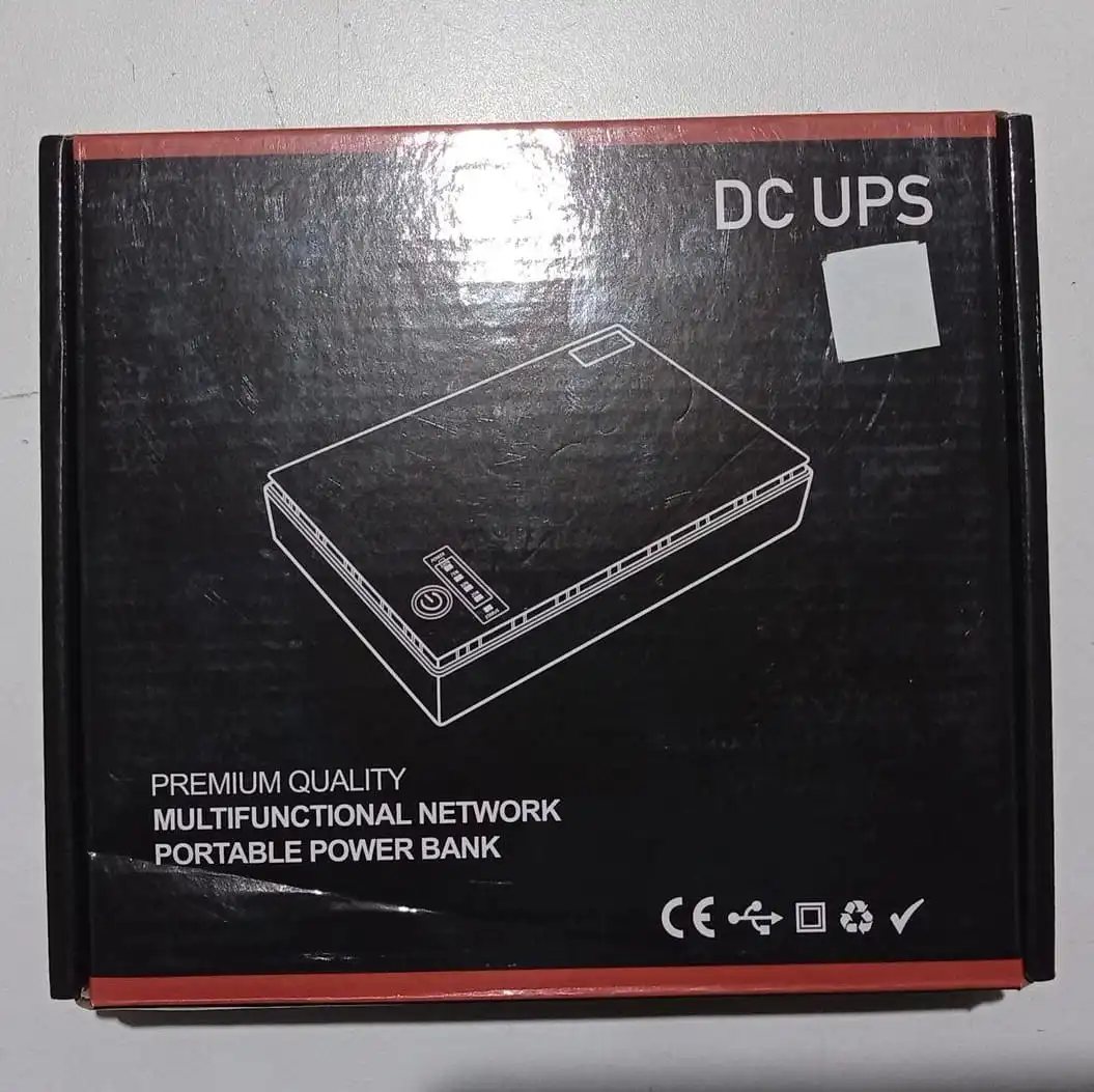 MINI UPS DC1018P para Router Módem, PoE Y Fibra Óptica – 10400mAh 18W – OPEN BOX