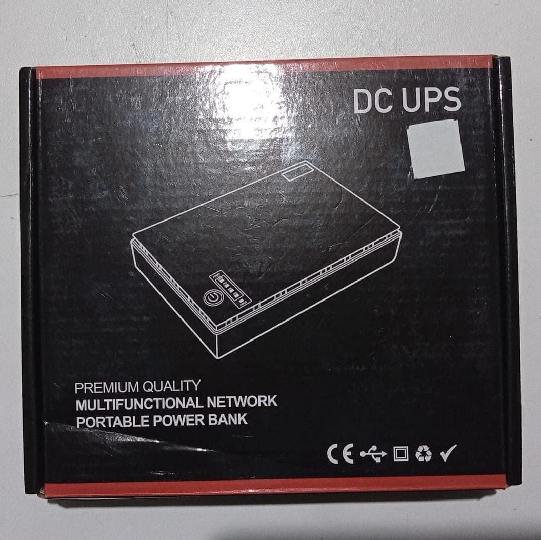 MINI UPS DC1018P para Router Módem, PoE Y Fibra Óptica – 10400mAh 18W – OPEN BOX
