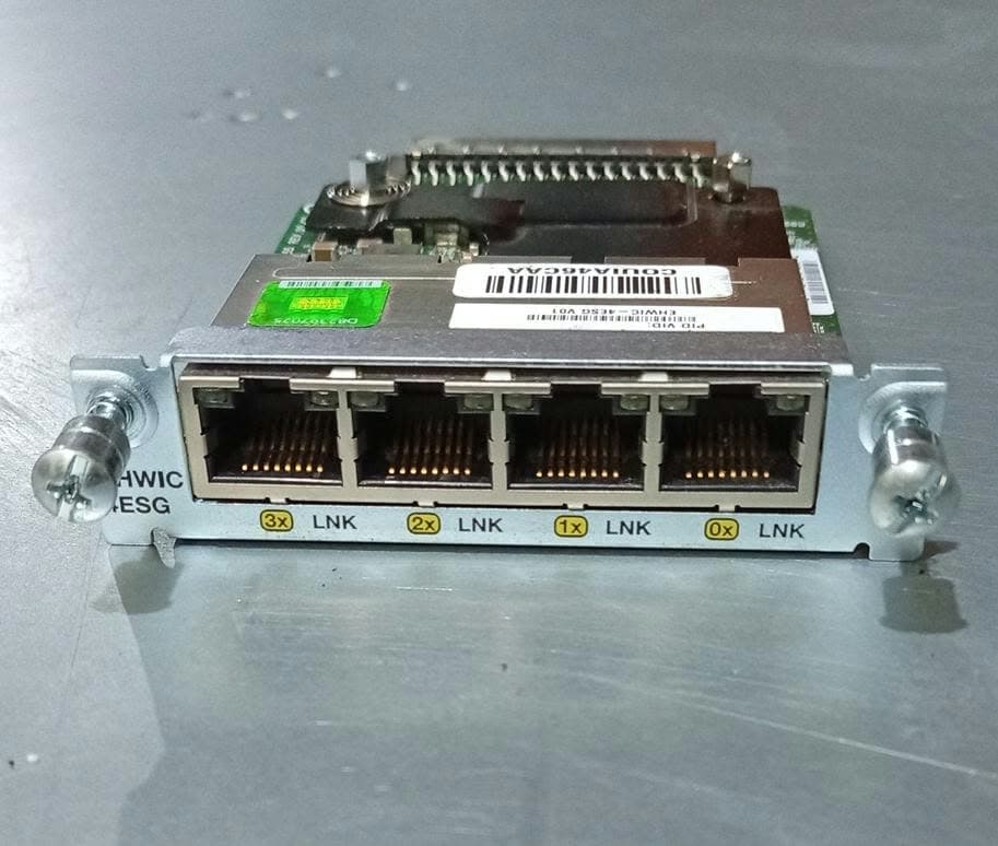 Tarjeta De Red Cisco Ehwic-4esg Switch Ethernet 4 Puertos RJ45 para Router ISR Gigabit / Usado — imagen 3