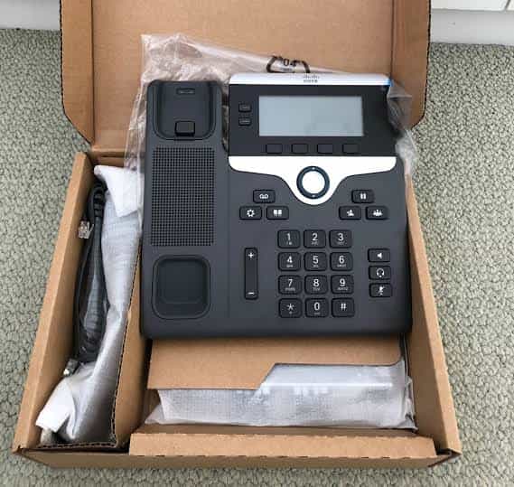 Teléfono IP Cisco CP-7821-K9 UC Phone | 2 Líneas SIP + PoE | Nuevo Open Box