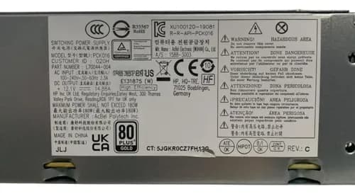 Fuente de Poder HP PCK016 M76038-004 180W SFF 12V / Seminueva — imagen 2