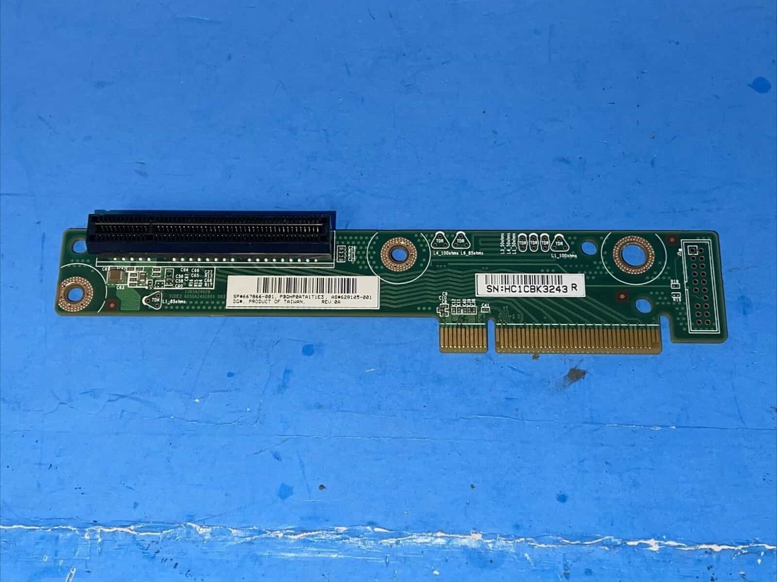 Tarjeta Riser PCIe x8 x16 HP ProLiant DL360p Gen8 667866-001 628105-001 NUEVO
