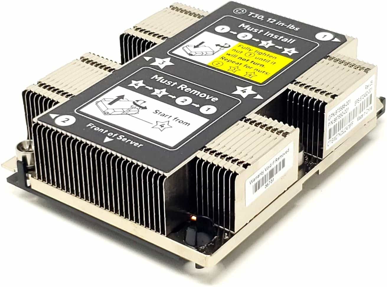 Disipador Heatsink HPE DL360 Gen10 Socket 3647 (PN 876716-001) - Usado Original