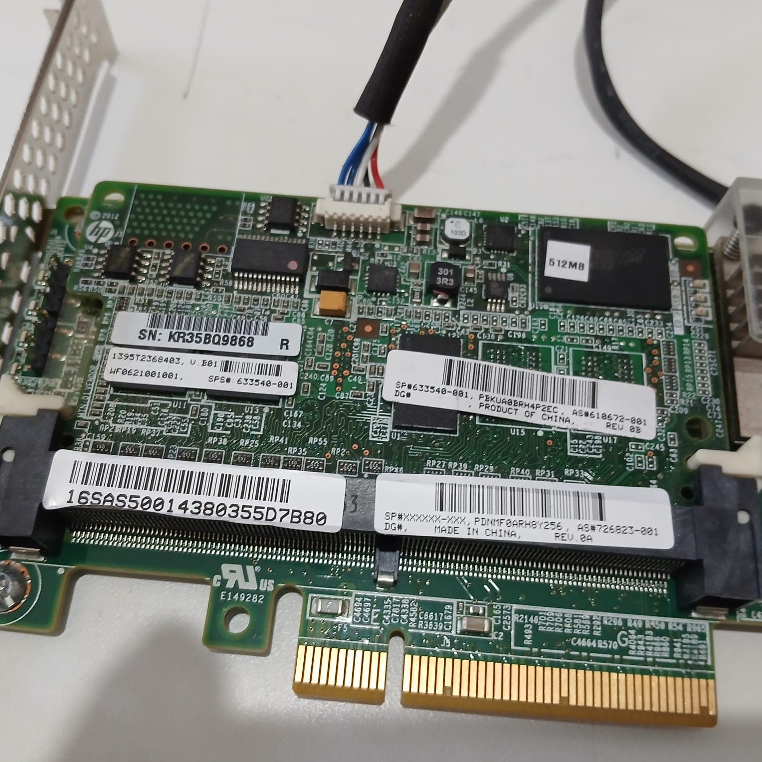Kit Controlador Servidor HP Smart Array P440 PCIe3 + Caché 512MB + Capacitor + Cable SAS | HP ProLiant Gen9 — imagen 3