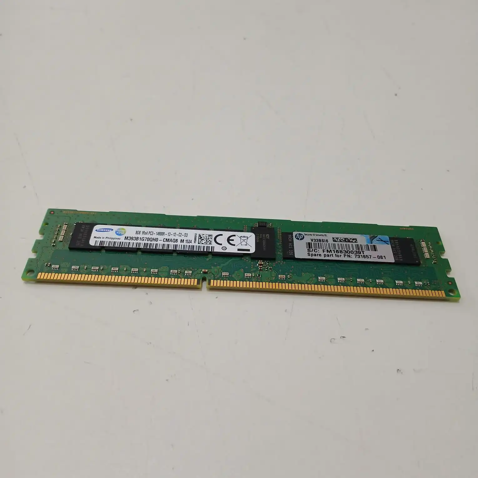 Memoria RAM Servidor Samsung 8GB 1Rx4 PC3-14900R DDR3-1866MHz ECC RDIMM