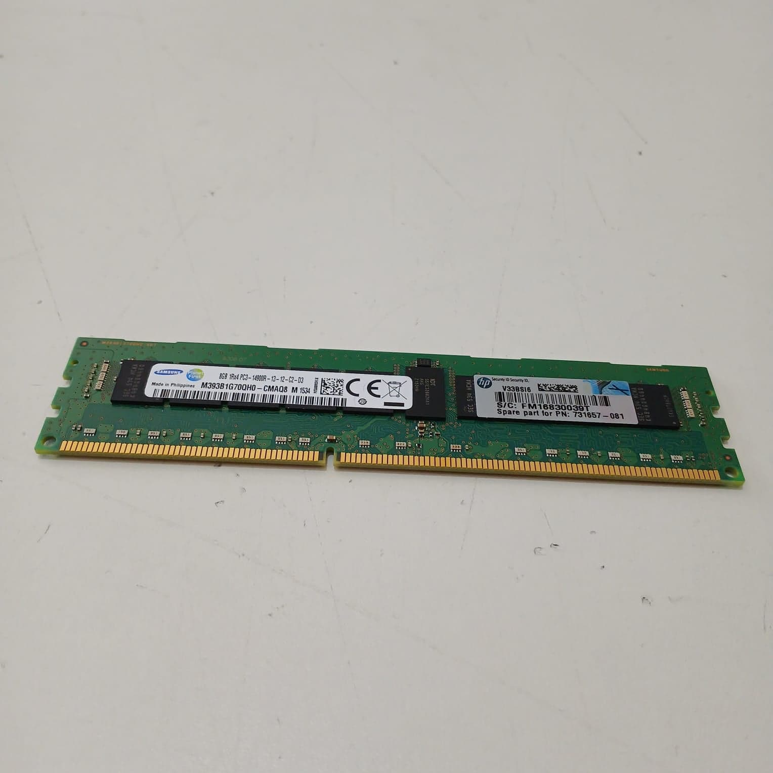 Memoria RAM Servidor Samsung 8GB 1Rx4 PC3-14900R DDR3-1866MHz ECC RDIMM