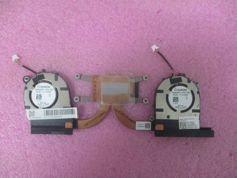 Módulo Disipador HP Victus / Omen 16 + 2 Ventiladores (SPS M46735-001) — imagen 2