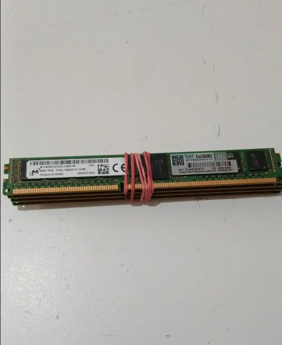Micron 8GB DDR3 PC3-12800R ECC RDIMM (MT18KDF1G72PZ-1G6E1HF) - Memoria Servidor Pull