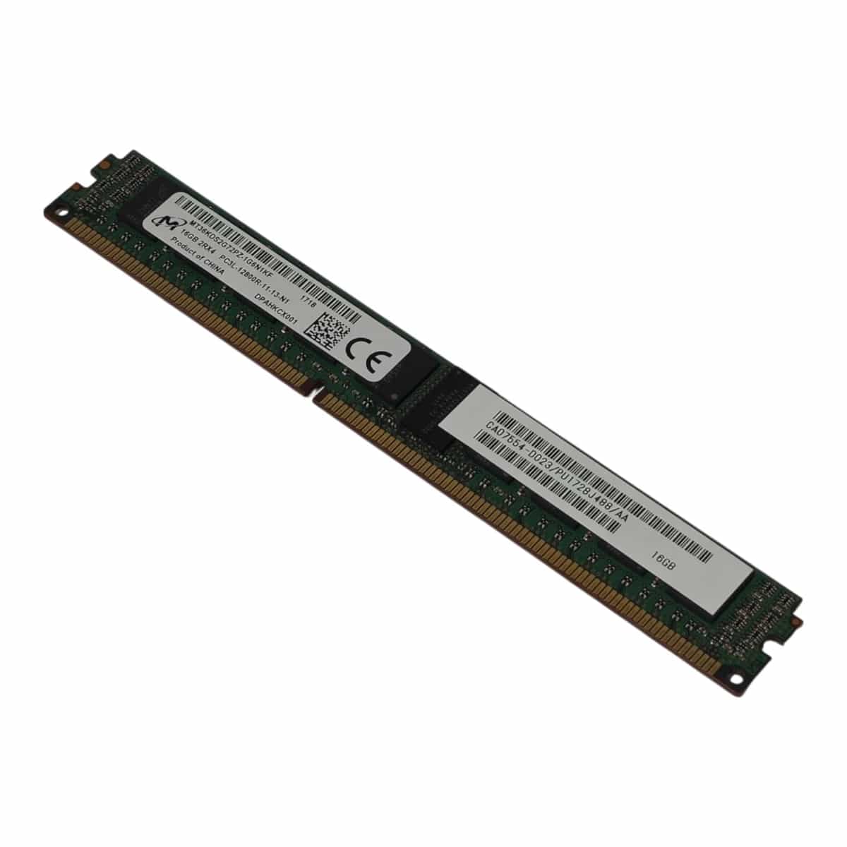 Memoria RAM Micron 16GB DDR3 1600MHz ECC VLP RDIMM MT36KDS2G72PZ-1G6N1KF