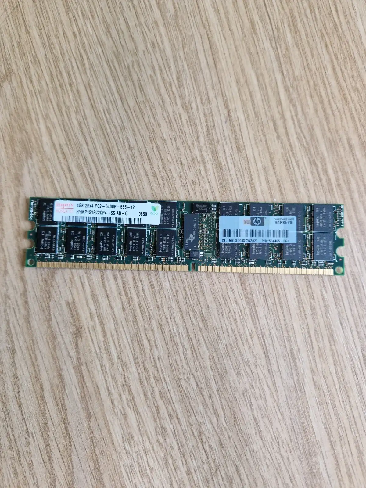 Memoria RAM Servidor Hynix 4GB DDR2 667MHz ECC Reg HP 504465-061 Usada