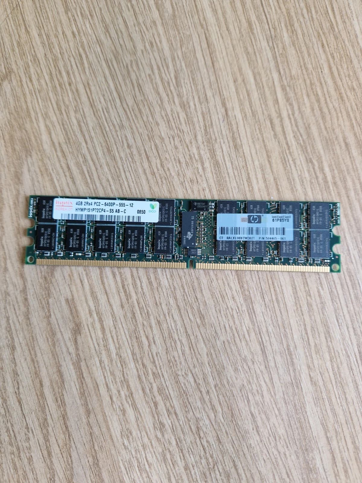 Memoria RAM Servidor Hynix 4GB DDR2 667MHz ECC Reg HP 504465-061 Usada