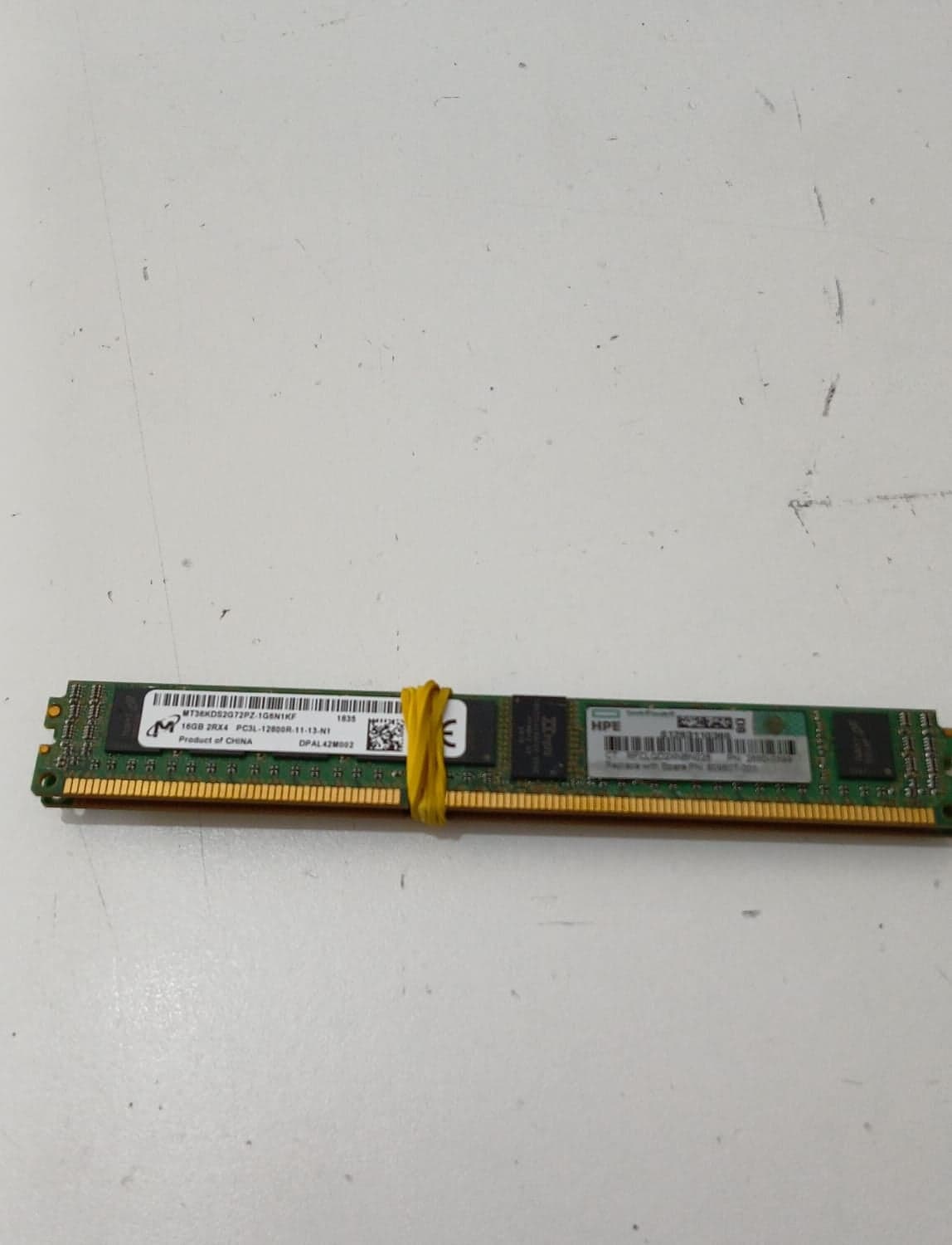 Memoria RAM Micron 16GB DDR3 1600MHz ECC VLP RDIMM MT36KDS2G72PZ-1G6N1KF — imagen 2