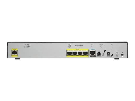 Router Cisco 881 CISCO881-K9 4-Port Fast Ethernet VPN Seguridad Empresarial Usado