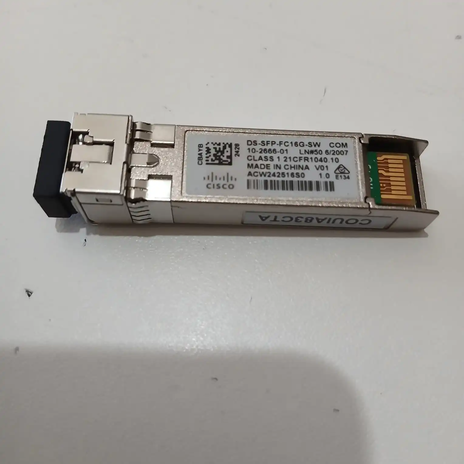 Módulo Transceptor Cisco DS-SFP-FC16G-SW 16G Fibre Channel SFP+ 850nm Multimodo (Original)