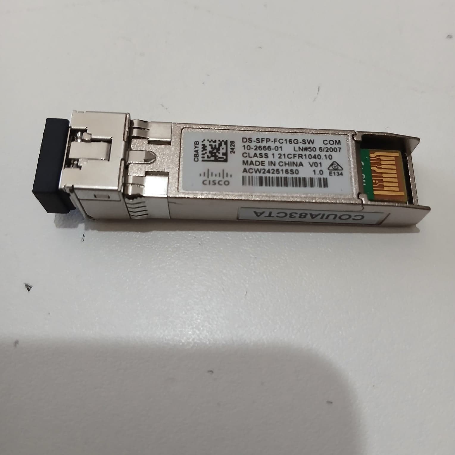 Módulo Transceptor Cisco DS-SFP-FC16G-SW 16G Fibre Channel SFP+ 850nm Multimodo (Original) — imagen 1