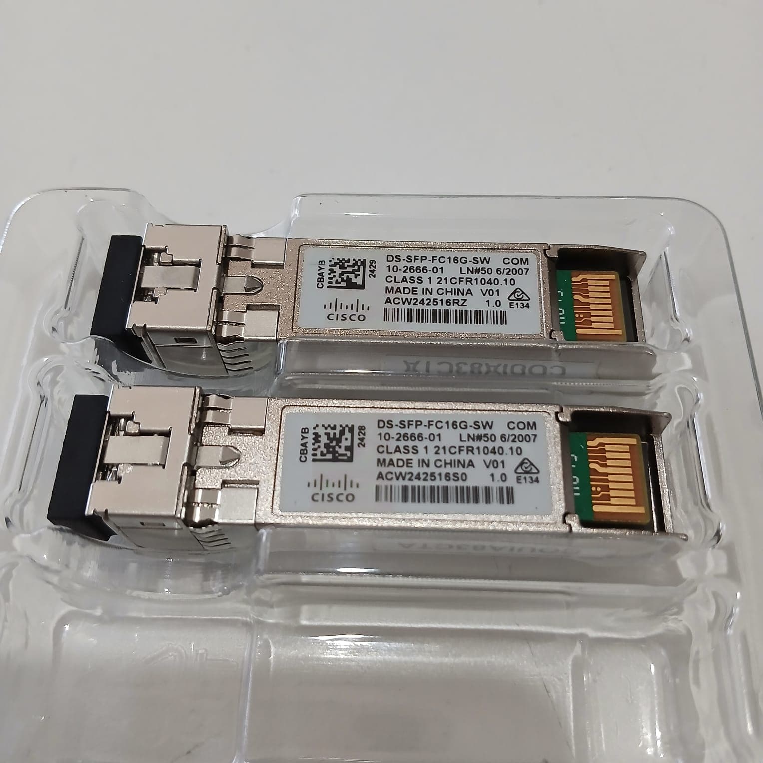 Módulo Transceptor Cisco DS-SFP-FC16G-SW 16G Fibre Channel SFP+ 850nm Multimodo (Original) — imagen 2