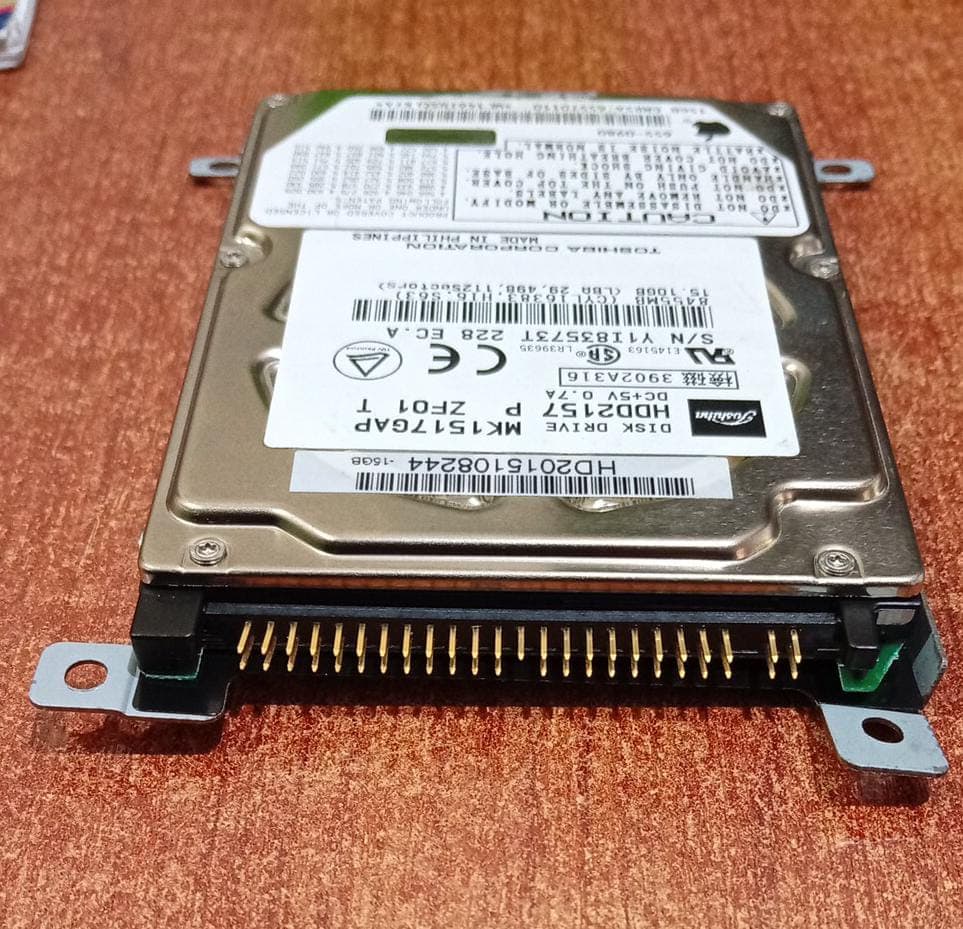 Disco Duro HDD Toshiba MK1517GAP 15GB 2.5" IDE/PATA Apple PowerBook / Usado — imagen 3