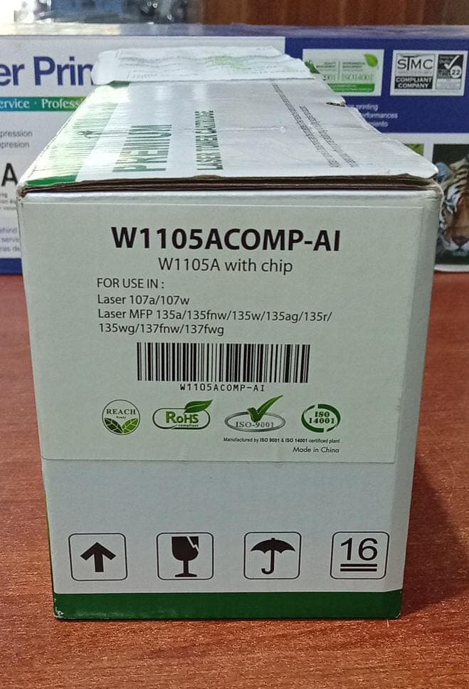 Tóner Compatible HP W1105A 105A con Chip para HP Laser 107 / 107W / MFP 135 / 137 – Usado Sin Tinta — imagen 2