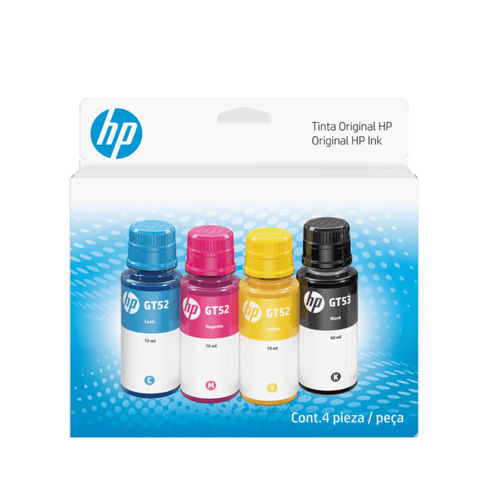 KIT DE 4 BOTELLAS DE TINTAS HP