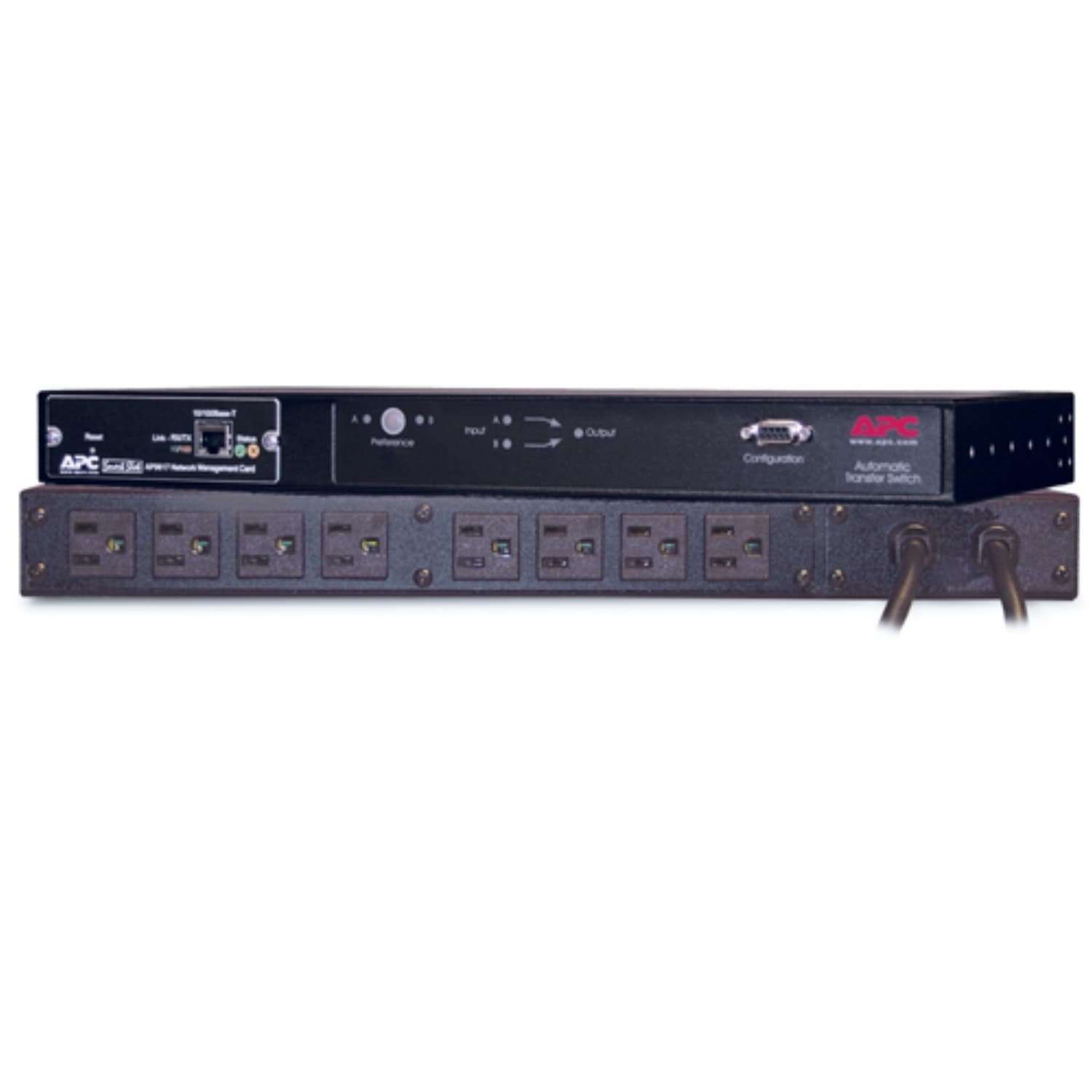 APC Rack ATS, 100/120V, 15A, 5-15 in, (10) 5-15R out — imagen 3